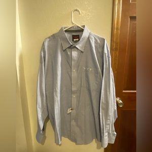 Wrangler Relentless Trever Brazile Western Blue Plaid Embroidered Rodeo Shirt